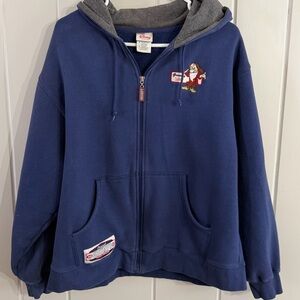 Disney Store Grumpy 1937 Zip Hoodie Blue Gray Size M Vintage Y2K